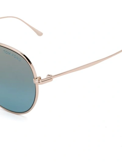 Shop Tom Ford Anthony Sunglasses In Gold