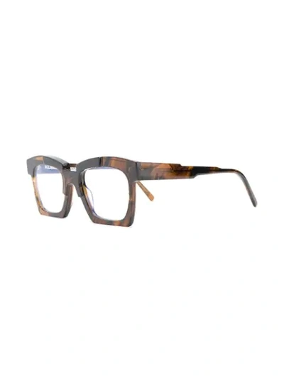 Shop Kuboraum Mask Ek5 Glasses In Brown