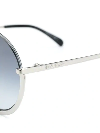Shop Givenchy Pilote Sunglasses In Silver