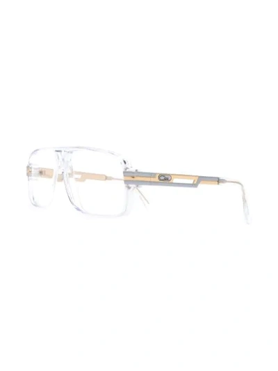 Cazal Oversized Glasses In Metallic
