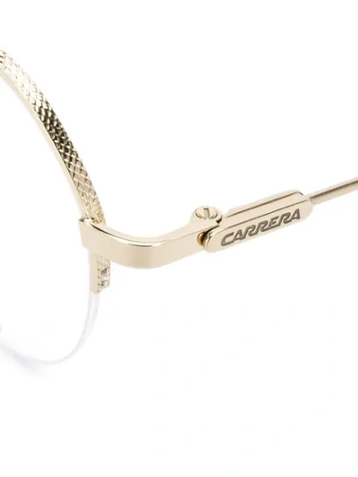 Shop Carrera Aviator Glasses In Gold