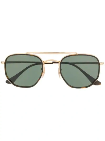 Shop Ray Ban The Marshal Ii Sunglasses In Gold