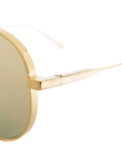 Shop Ill.i William Aviator Sunglasses In Metallic