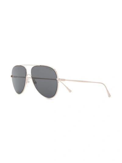 Shop Tom Ford Anthony Sunglasses In Silver