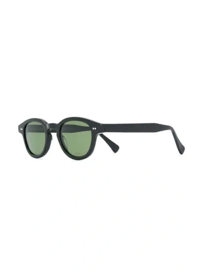 Shop Epos Chunky Round Sunglasses In 黑色