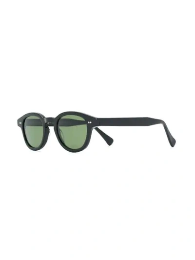 Epos Chunky Round Sunglasses In 黑色