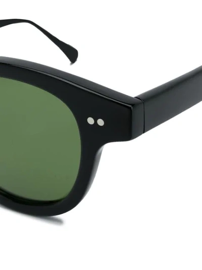 Epos Chunky Round Sunglasses In 黑色