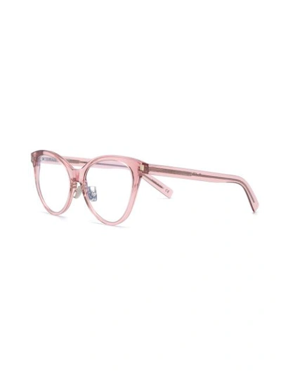 Shop Saint Laurent Eyewear Classic Cat-eye Glasses - Pink