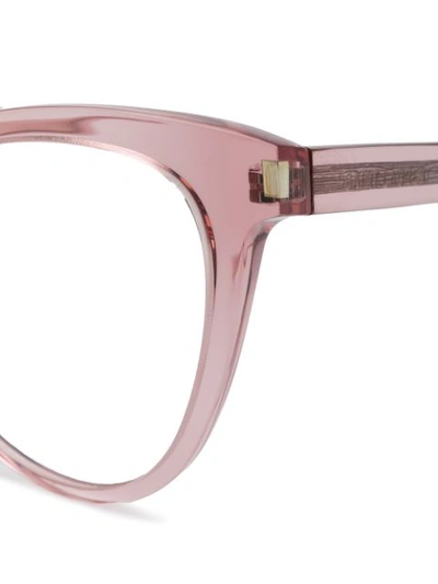 Shop Saint Laurent Eyewear Classic Cat-eye Glasses - Pink