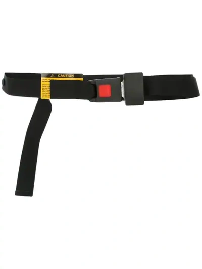 Shop Miharayasuhiro Maison Mihara Yasuhiro Seat Belt Belt - Black