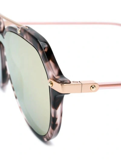 Shop Dolce & Gabbana Eyewear Polarized Aviator-frame Sunglasses - Pink