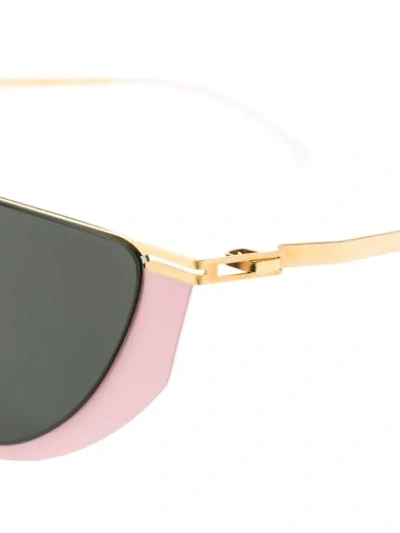 Shop Mykita X Martine Rose Selina Sunglasses In Pink & Purple