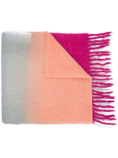 Shop Acne Studios Kelow Dye Scarf In Boo-pink/peach/grey