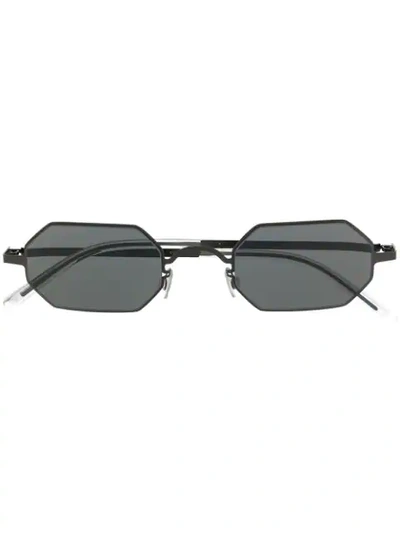 Shop Mykita X Maison Margiela Sunglasses In Black