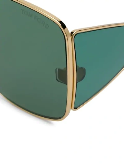 Shop Tom Ford Spector Sunglasses In Gold