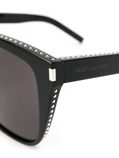 Shop Saint Laurent Sl1 Sunglasses In Black
