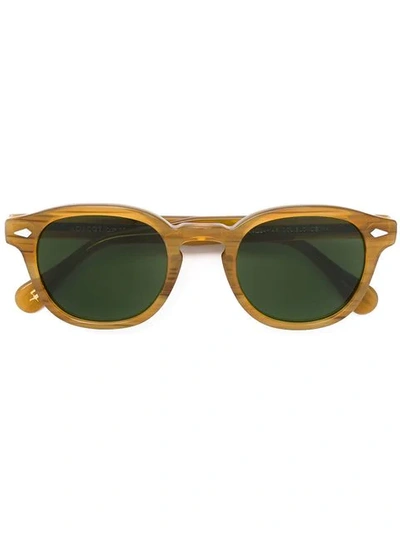 Shop Moscot Lemtosh Sunglasses In Yellow