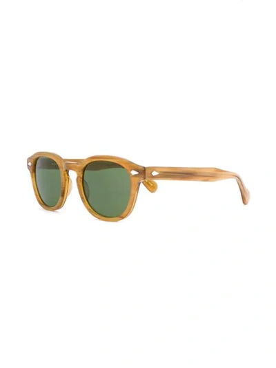 Shop Moscot Lemtosh Sunglasses In Yellow