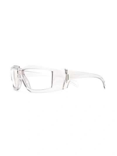 Shop Rick Owens Roo Rick Glasses In Neutrals
