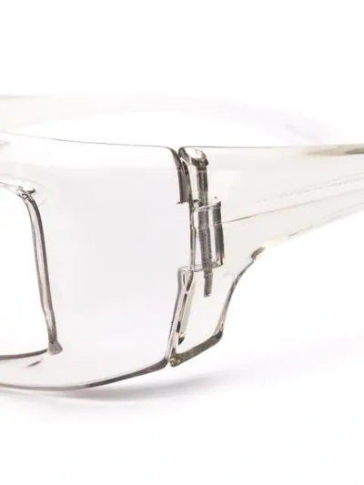 Shop Rick Owens Roo Rick Glasses In Neutrals