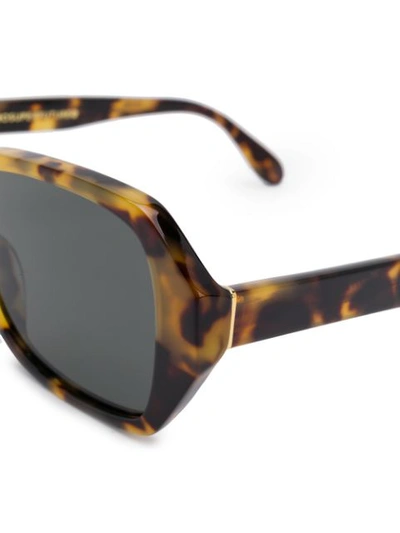 Shop Retrosuperfuture Square Sunglasses In Brown