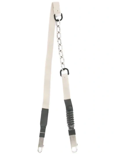 Shop Rick Owens Bag Strap In Neutrals