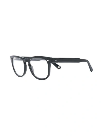 Shop Ahlem Oversized Acetate Glasses In Black