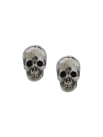 Shop Ugo Cacciatori Vintage Style Skull Ring In Silver