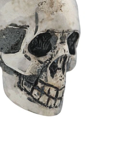 Shop Ugo Cacciatori Vintage Style Skull Ring In Silver