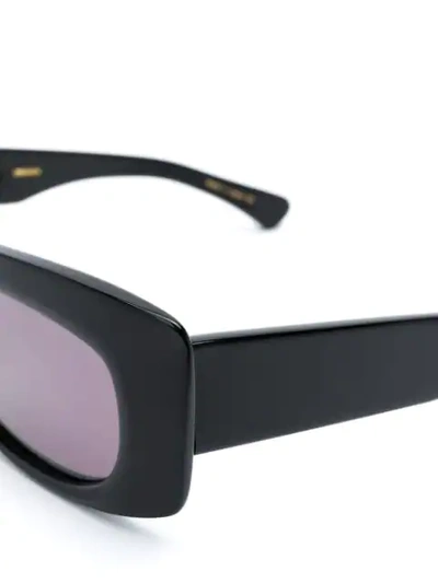 Shop Christian Roth Square Frame Sunglasses In Black