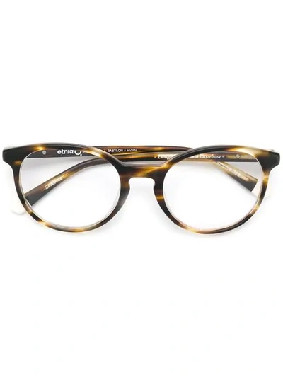 Shop Etnia Barcelona 'babylon' Brille In Brown