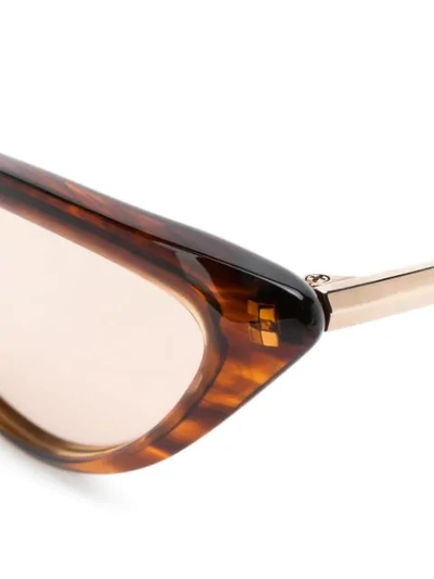 Shop Christian Roth Rina Sunglasses In Brown