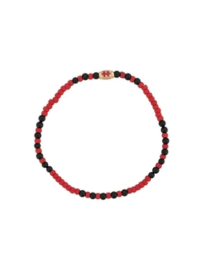 Shop Luis Morais Pendant Bracelet In Red