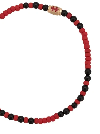 Shop Luis Morais Pendant Bracelet In Red