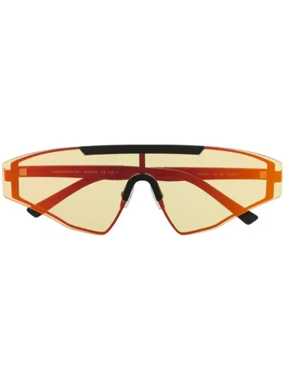 Shop Spektre Aviator Frame Sunglasses In Black