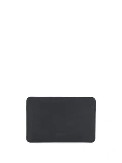 Shop Isaac Reina Classify Embossed Logo Cardholder In Black