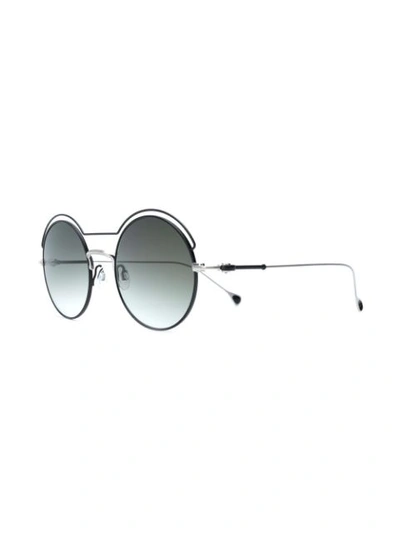 Shop Anne & Valentin Shibuya Sunglasses In Metallic