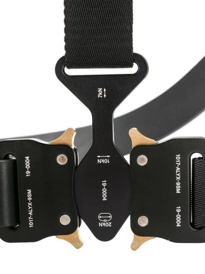 Shop Alyx Leather Panelled Belt In Black