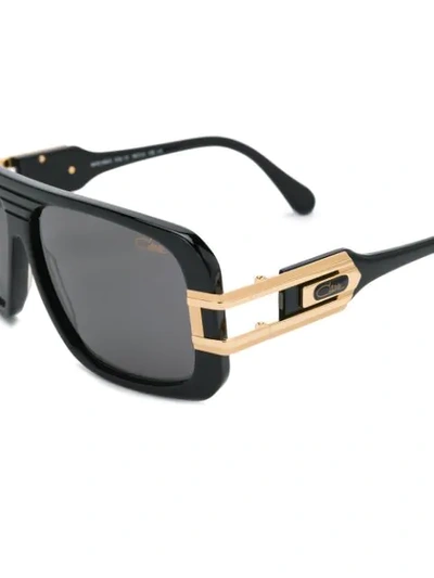 Shop Cazal Aviator Sunglasses In Black