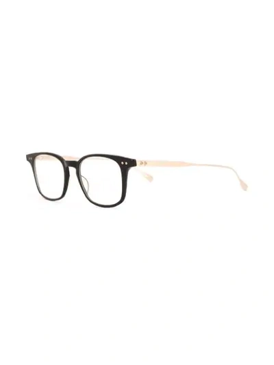 Shop Dita Eyewear 'buckeye' Optical Frames In Black