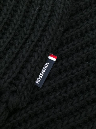 Shop Rossignol Diago Chunky Knit Scarf In Black