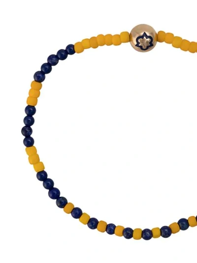 Shop Luis Morais Trinity Enameled Bracelet In Blue