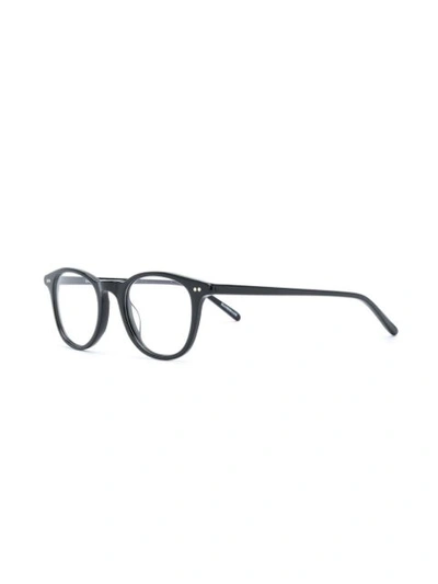 Shop Epos Round Frame Glasses In Black