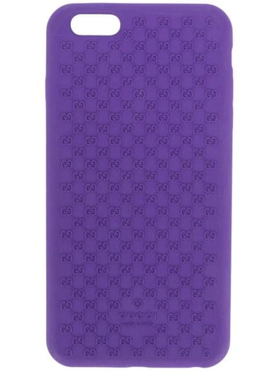 Shop Gucci Gg Phone Case In Purple