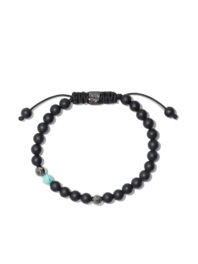 Shop Shamballa Jewels 18kt Weissgoldarmband Mit Schwarzem Diamant - Black, Grey, Turquoise