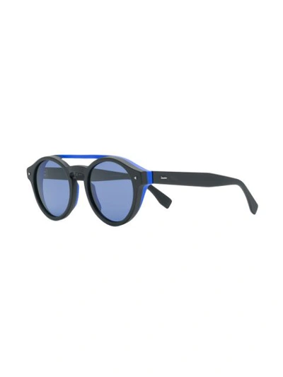 Shop Fendi Tinted Round Sunglasses In Grey