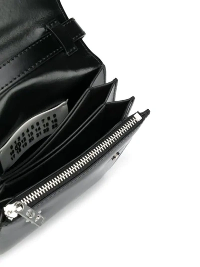 Shop Maison Margiela Snap Fastening Shoulder Bag In Black