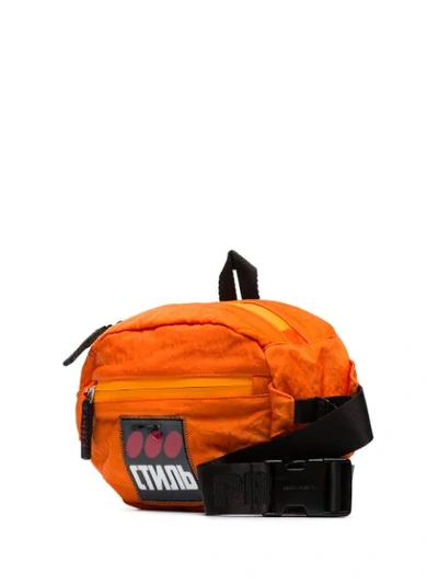 Shop Heron Preston Ctnb Logo Patch Belt Bag In Orange