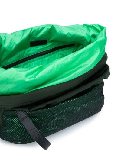 Shop Bottega Veneta Paper Touch Nylon Messenger Bag In Green