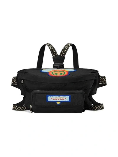Shop Gucci Black Badge Embellished Crossbody Bag